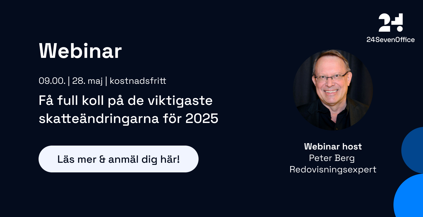 SE - Webinar - Nytt om skatt och moms 2025