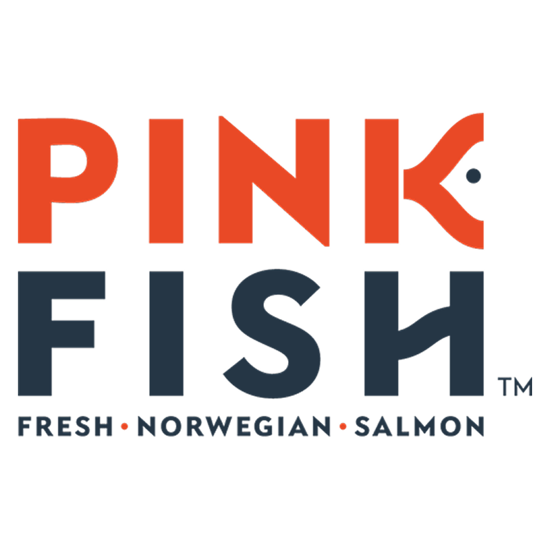 Pink fish logo